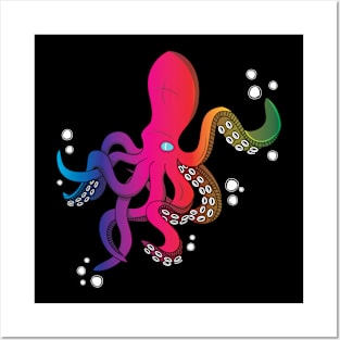 The Rainbow Octopus Posters and Art